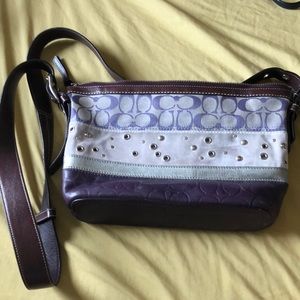 Coach cross body purse